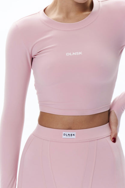 SHAPING crop top in MARSHMELLOW PINK Top DLNSK 