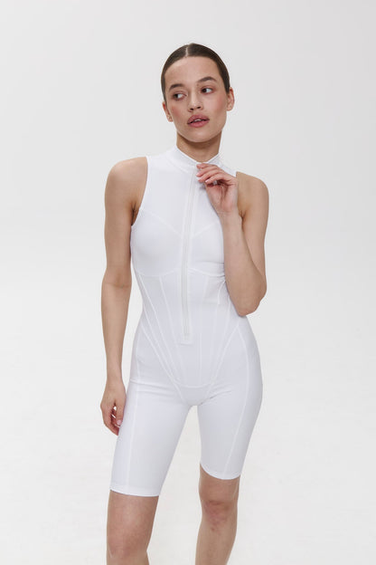SHAPING jumpsuit 3.0 in PURE WHITE - short Jumpsuit DLNSK 