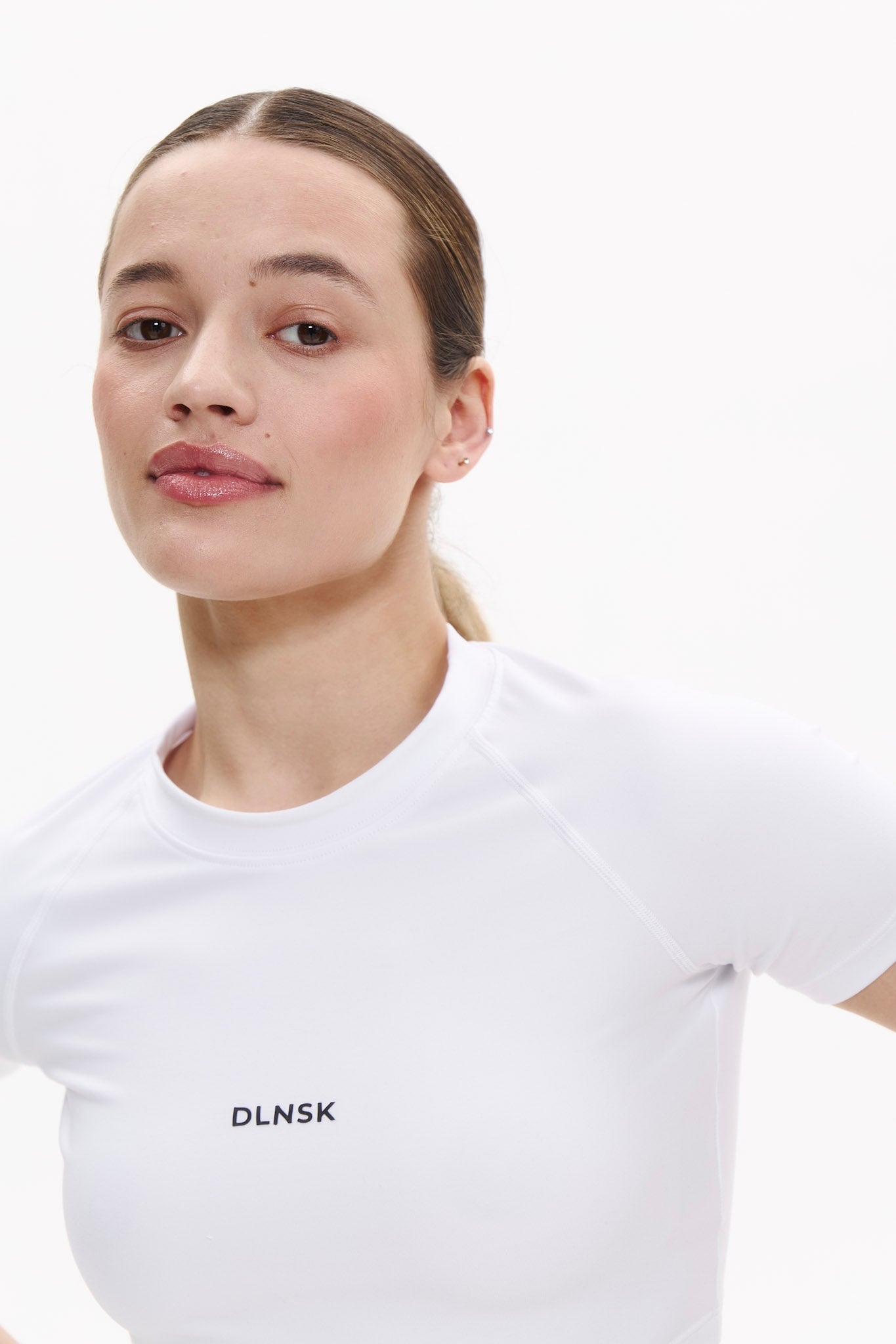 SHAPING MOTION crop top in PURE WHITE Top DLNSK 