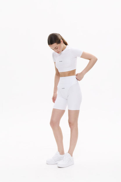 SHAPING MOTION crop top in PURE WHITE Top DLNSK 