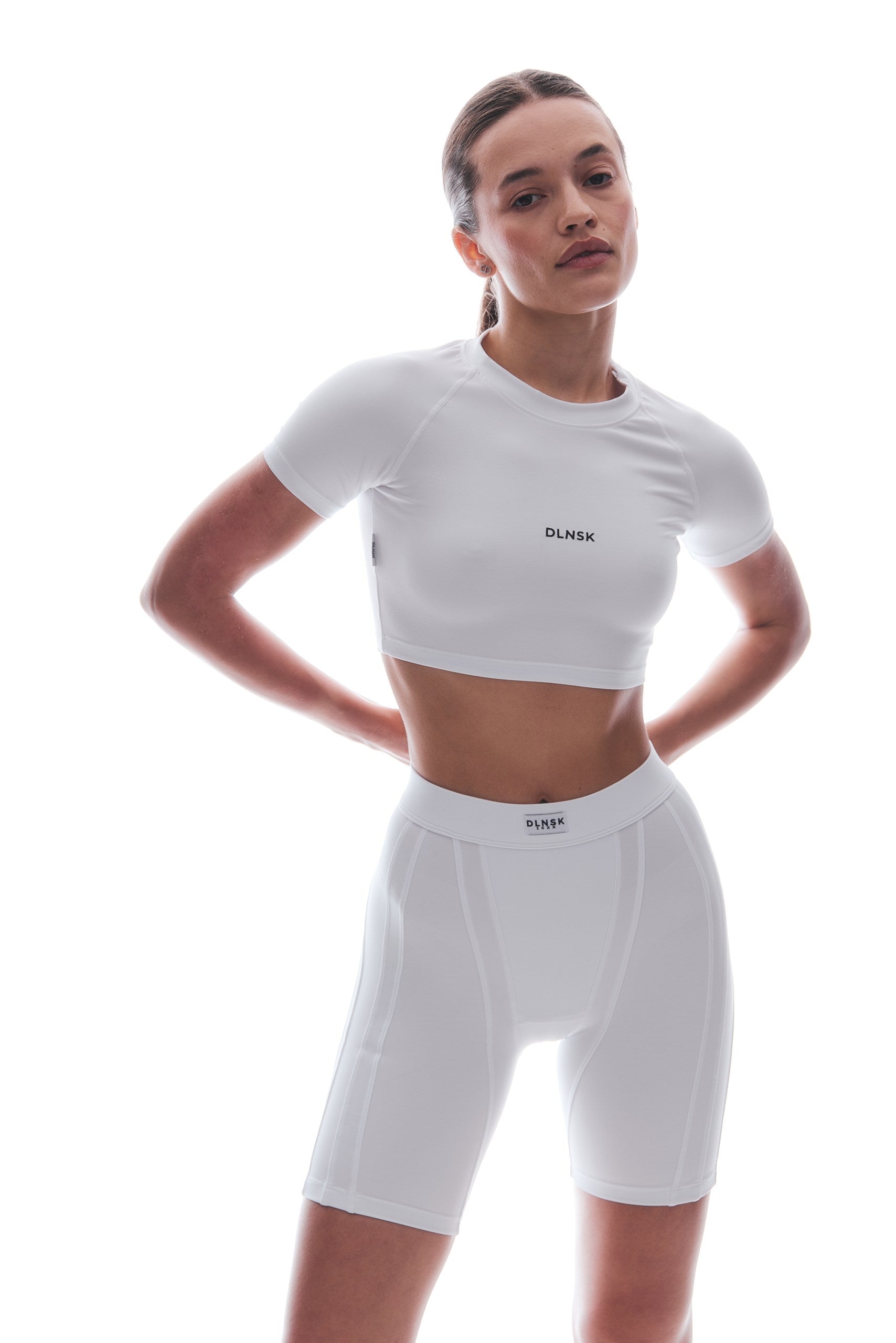 SHAPING MOTION crop top in PURE WHITE Top DLNSK 