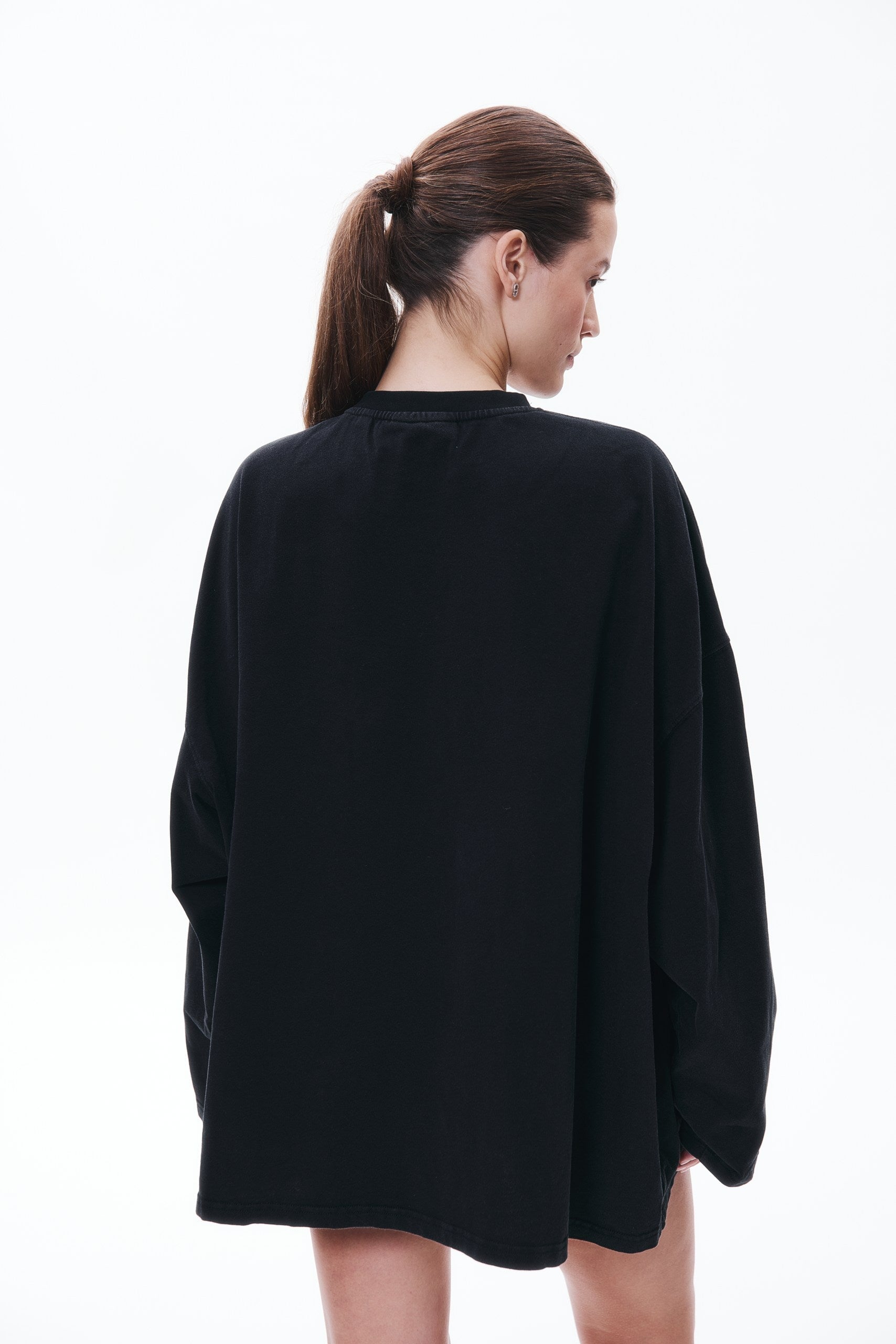 SIGNATURE longsleeve in WASHED BLACK DLNSK 