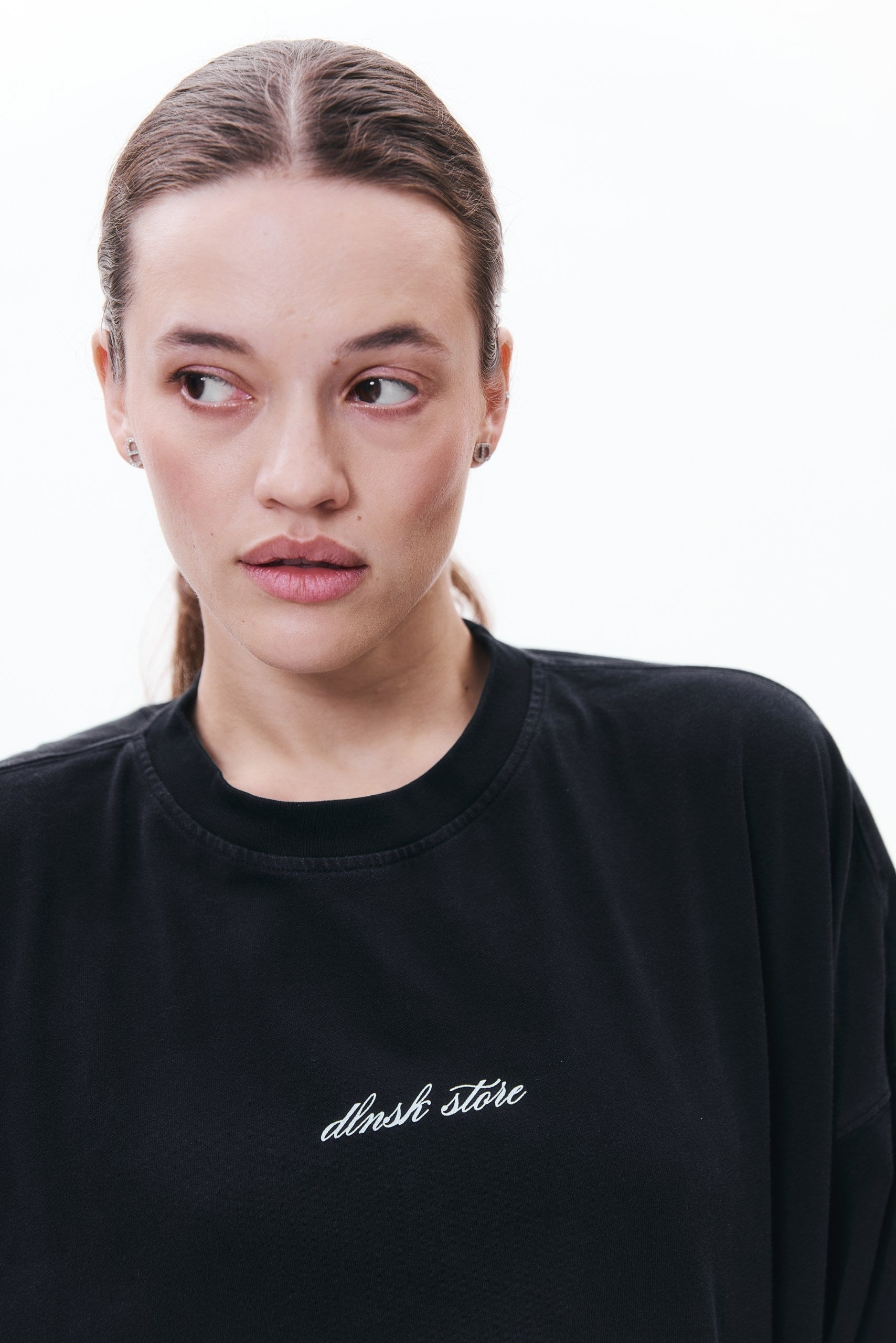 SIGNATURE longsleeve in WASHED BLACK DLNSK 