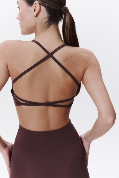 STRAPS TOP in CHOCO Top DLNSK 