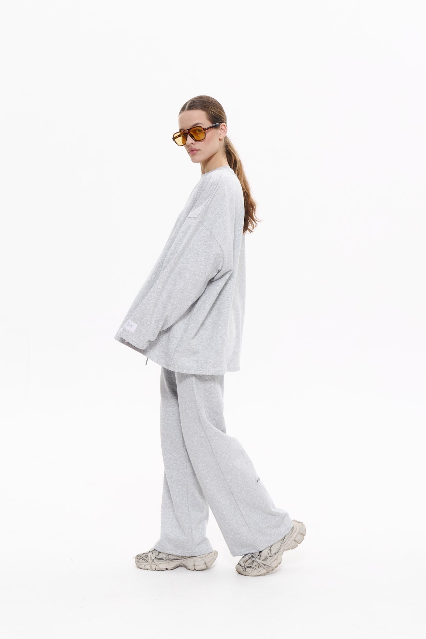 SUMMER wide leg pants in CRASH GREY Wide leg pants DLNSK 