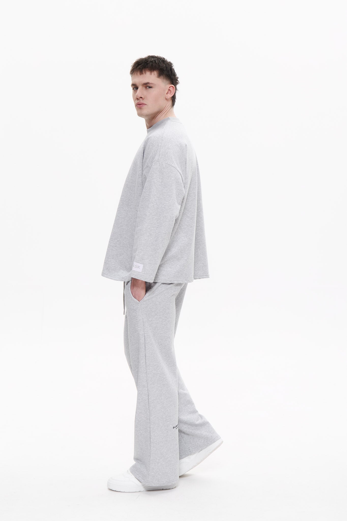 SUMMER wide leg pants in CRASH GREY Wide leg pants DLNSK 