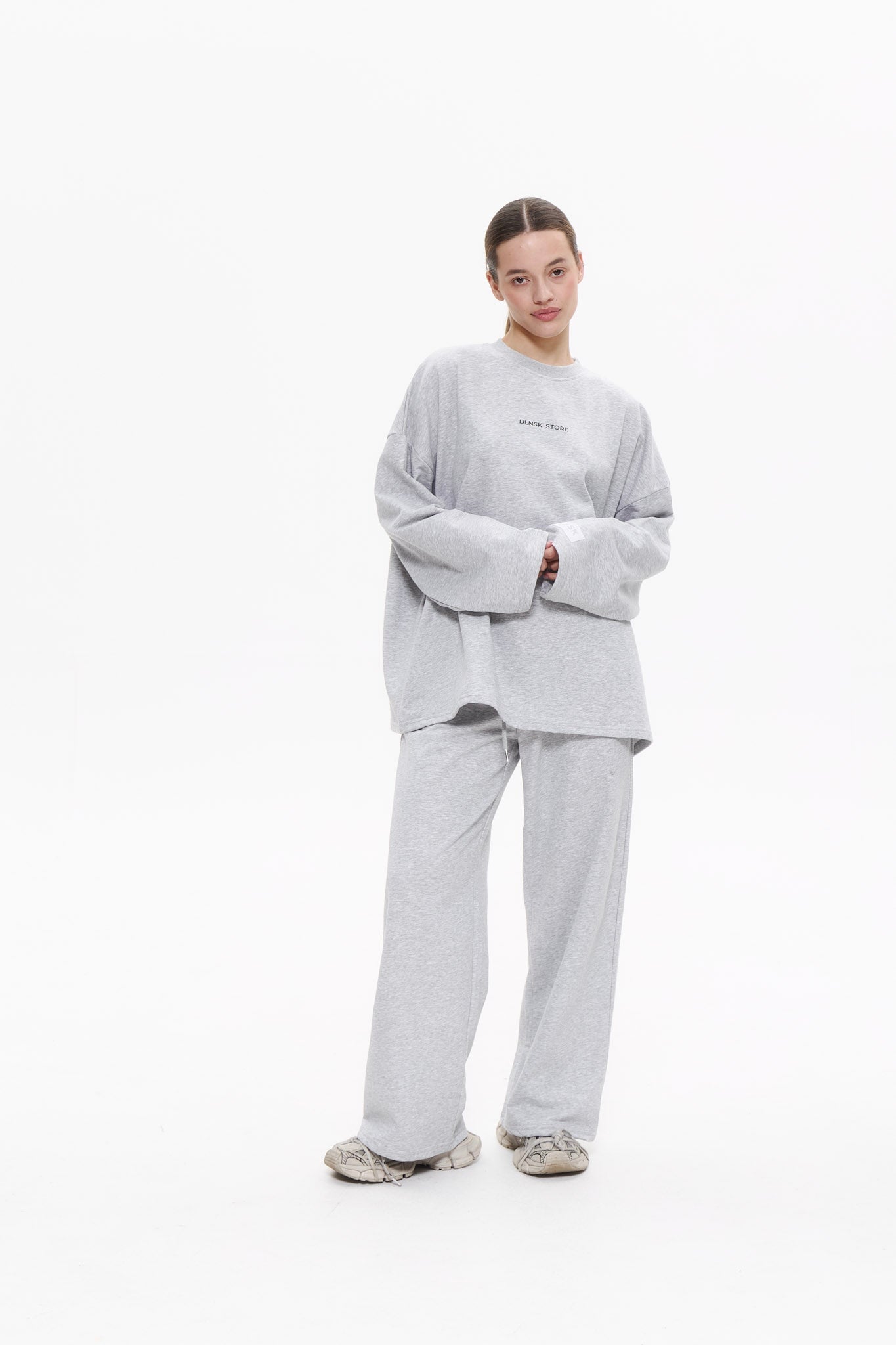 SUMMER wide leg pants in CRASH GREY Wide leg pants DLNSK 