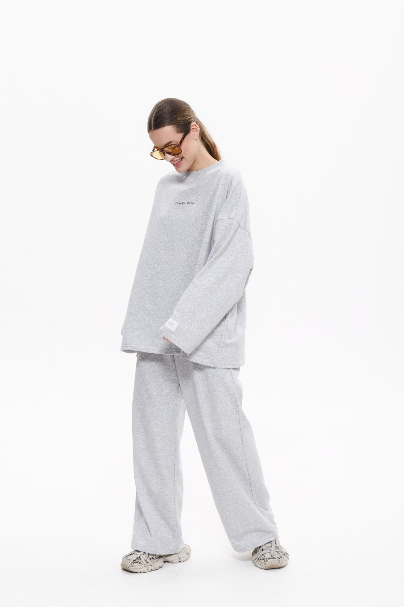 SUMMER wide leg pants in CRASH GREY Wide leg pants DLNSK 
