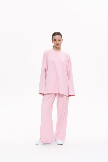 SUMMER wide leg pants in MARSHMALLOW PINK Wide leg pants DLNSK 