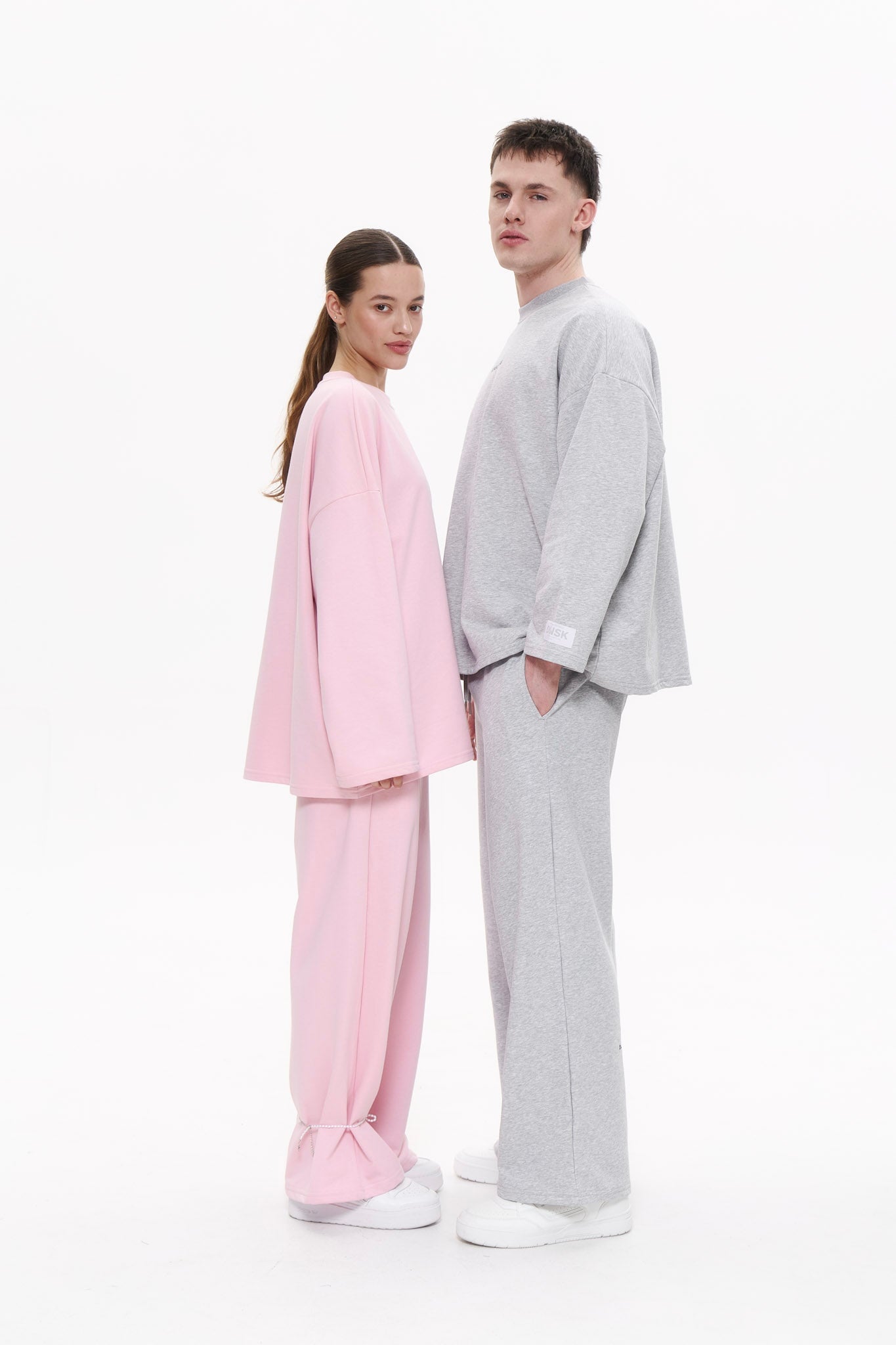 SUMMER wide leg pants in MARSHMALLOW PINK Wide leg pants DLNSK 