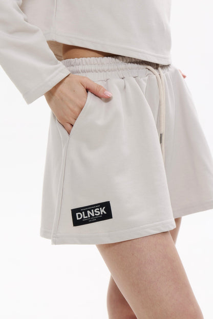 SUMMER women shorts in FOG Cropped hoodie DLNSK 