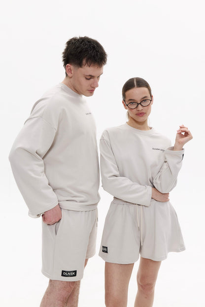 SUMMER women shorts in FOG Cropped hoodie DLNSK 