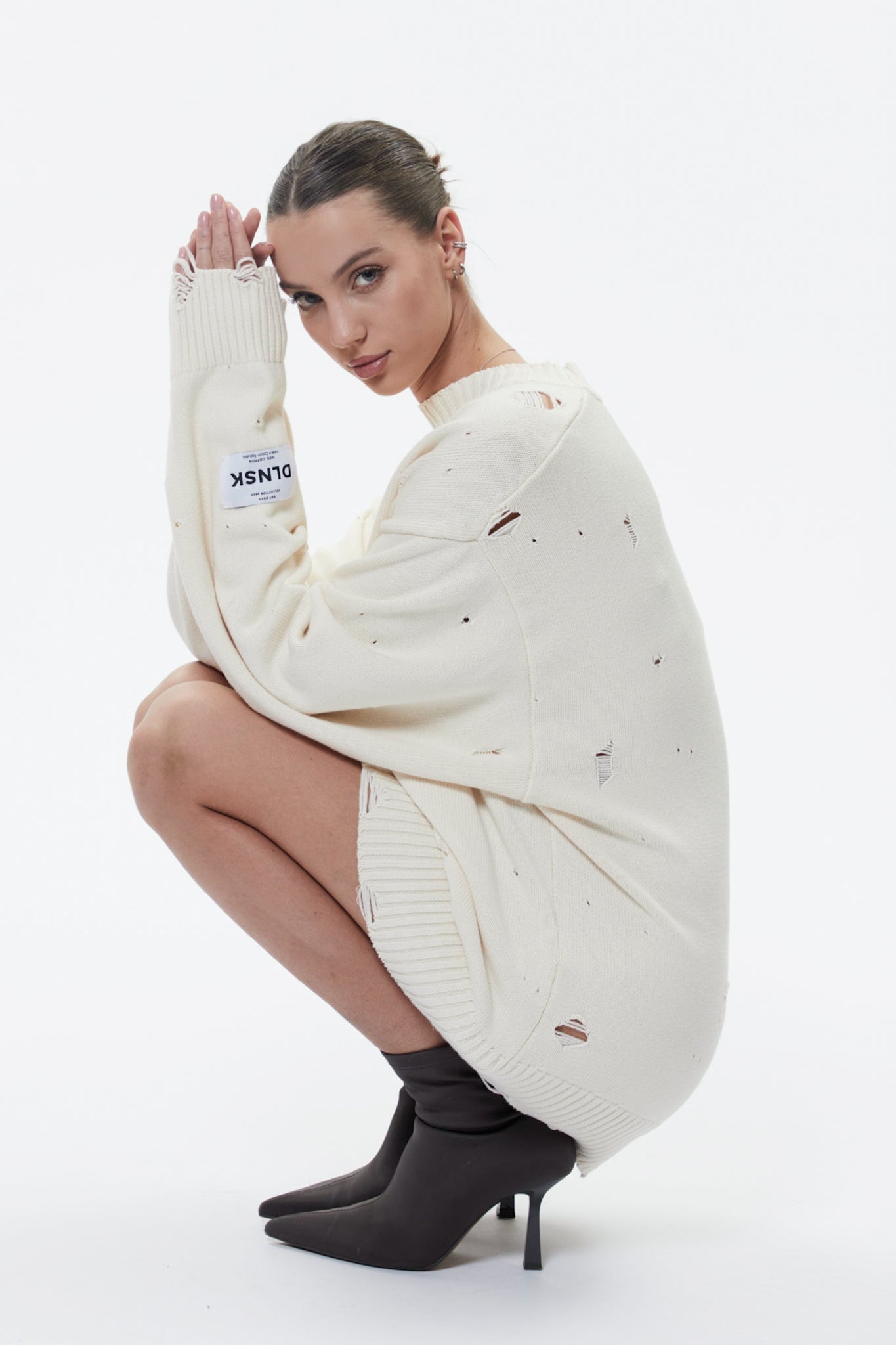 SWEATER HOLY in IVORY Sweater DLNSK 