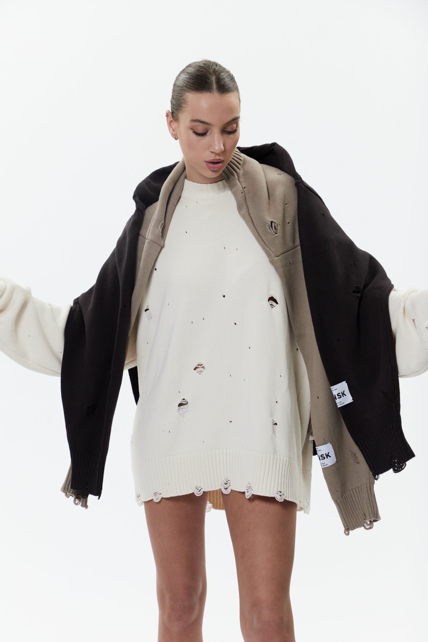 SWEATER HOLY in IVORY Sweater DLNSK 