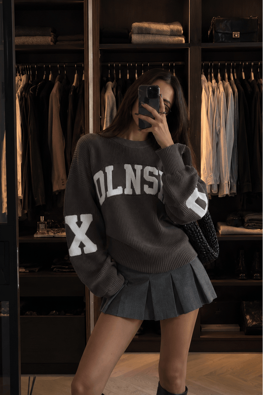 SWEATER SCHOOL in GREY Sweater DLNSK 