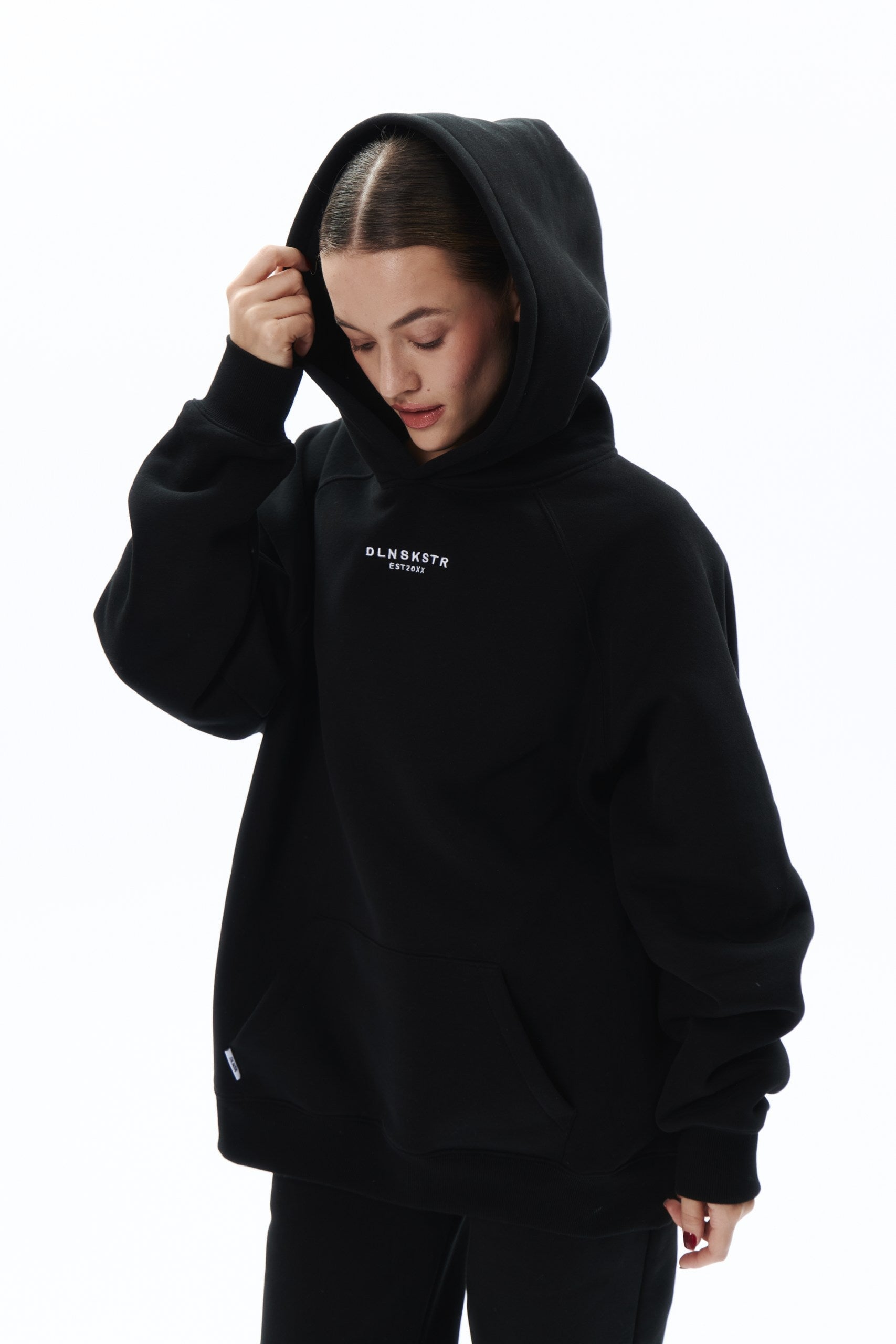 TRVL CLB base hoodie in BLACK Hoodie DLNSK 