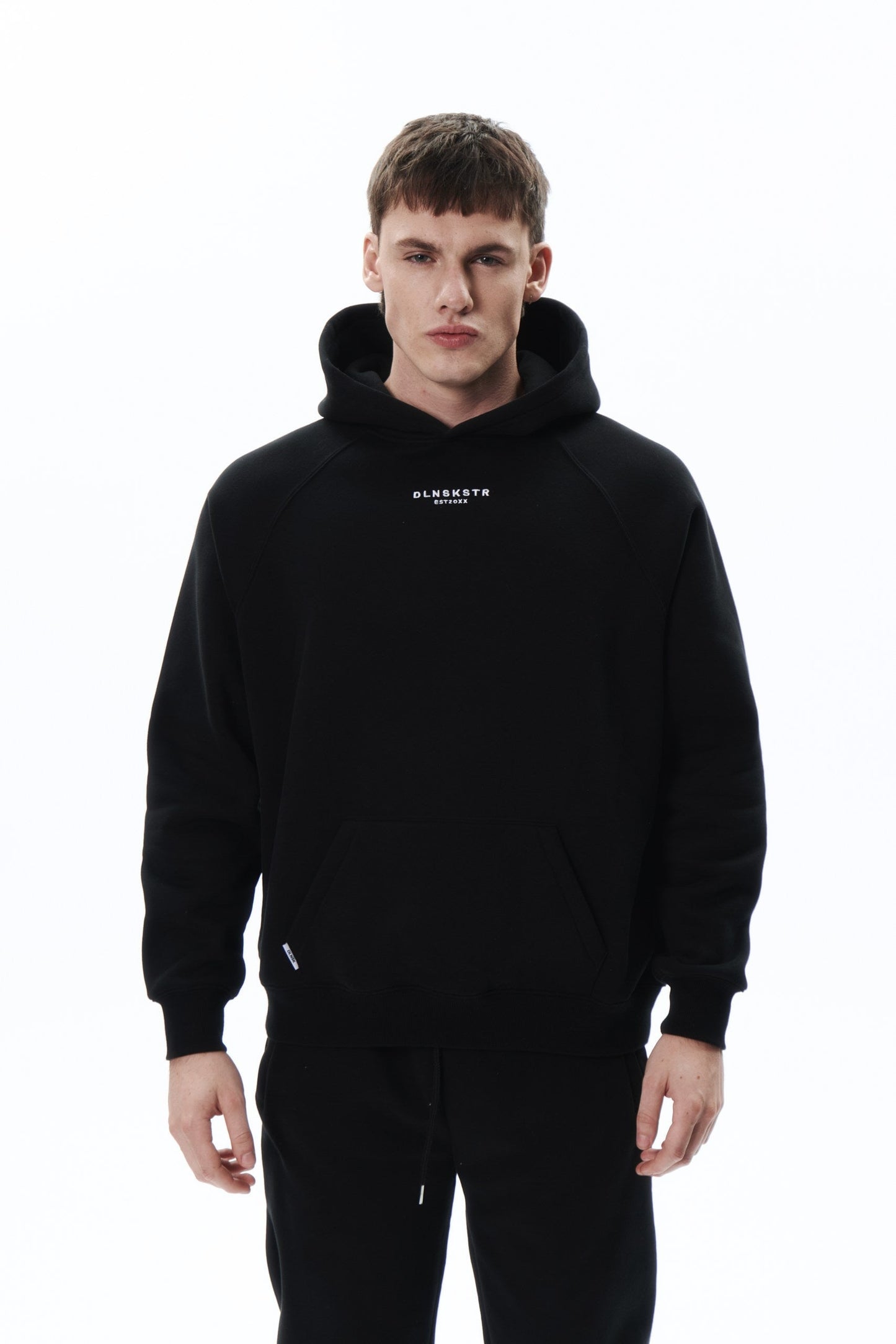 TRVL CLB base hoodie in BLACK Hoodie DLNSK 