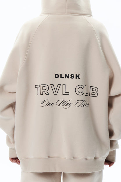 TRVL CLB base hoodie in COOKIE Hoodie DLNSK 