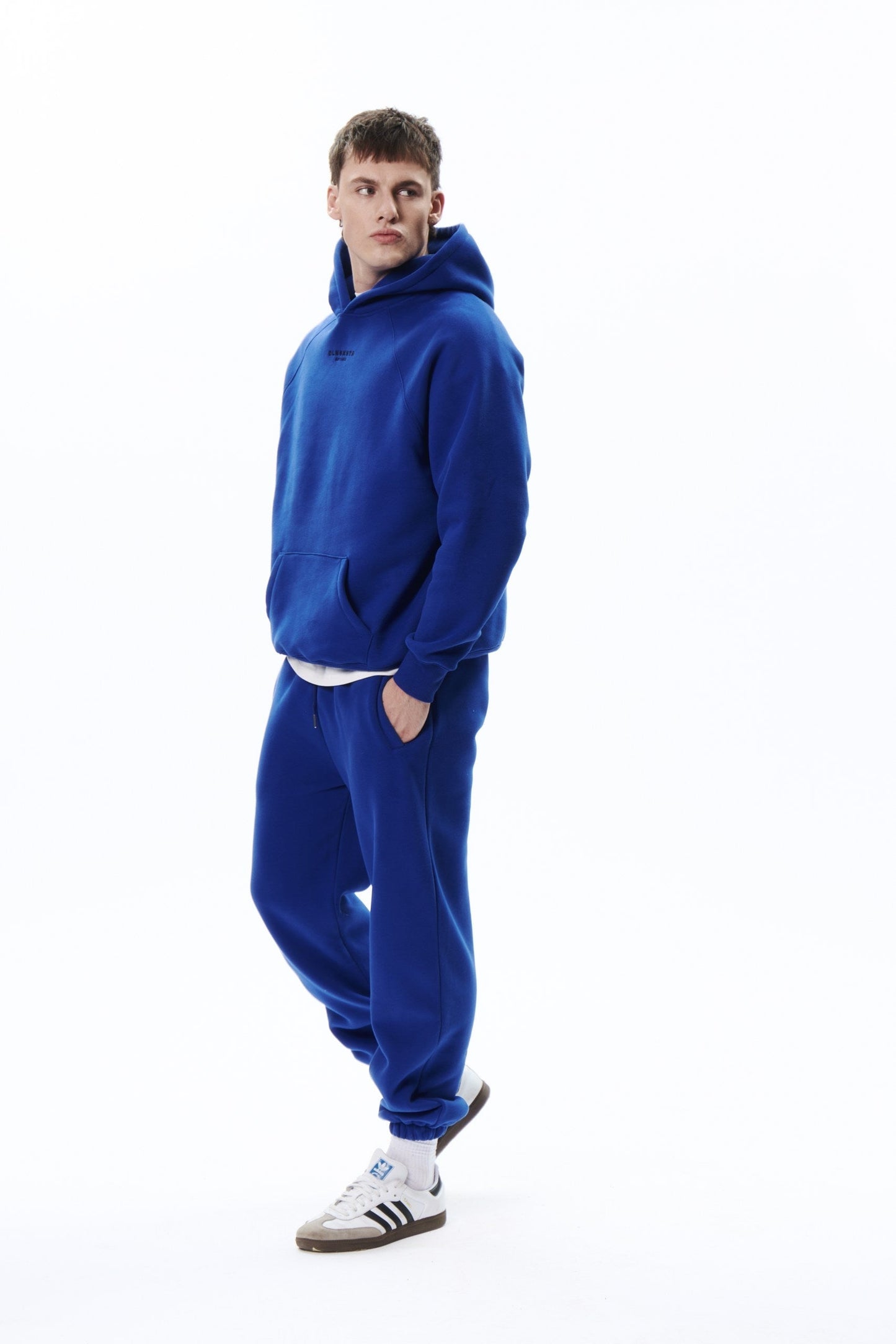 TRVL CLB base hoodie in ELECTRIC BLUE DLNSK 