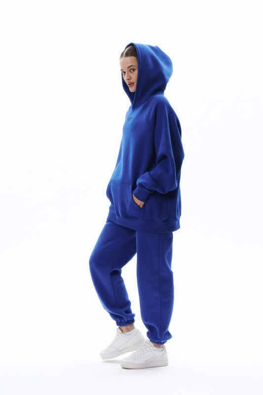 TRVL CLB base hoodie in ELECTRIC BLUE Hoodie DLNSK 