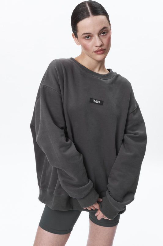 UNISEX CREWNECK in GREY GREY Crewneck DLNSK 