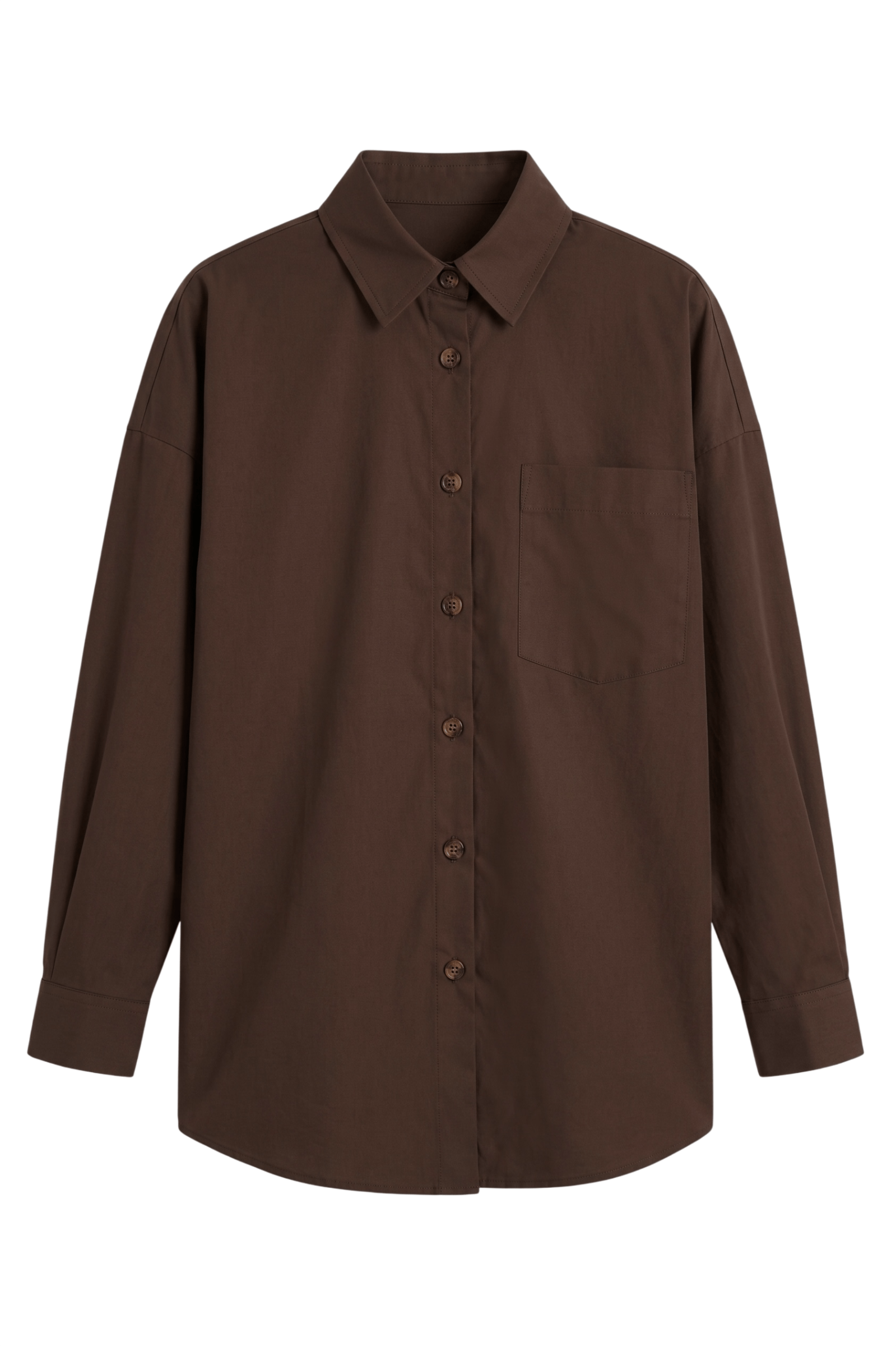VACATION oversized shirt in CHOCO Shirt DLNSK 