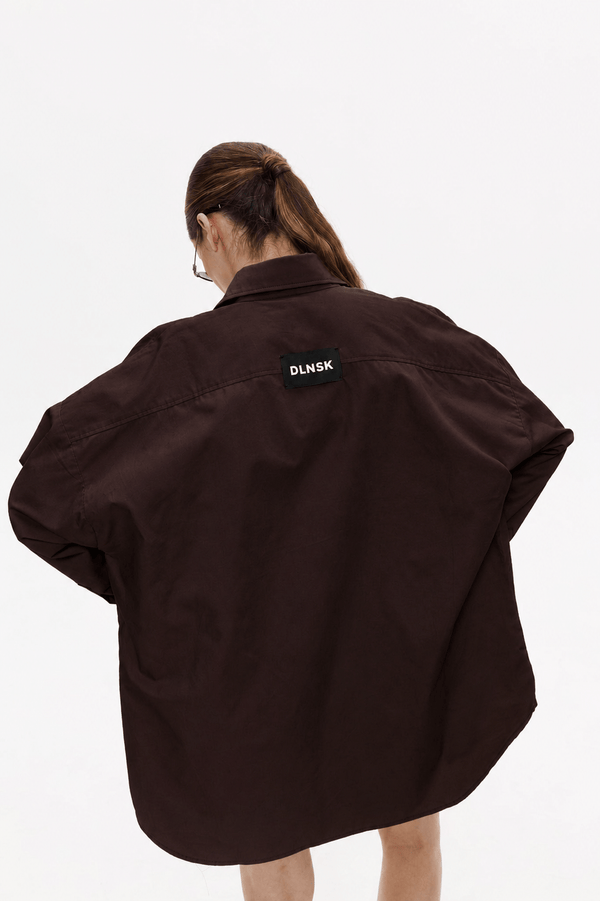 VACATION oversized shirt in CHOCO Shirt DLNSK 