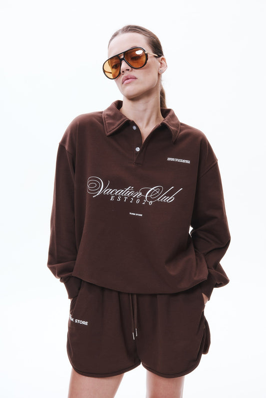 VACATION polo in CHOCO DLNSK 