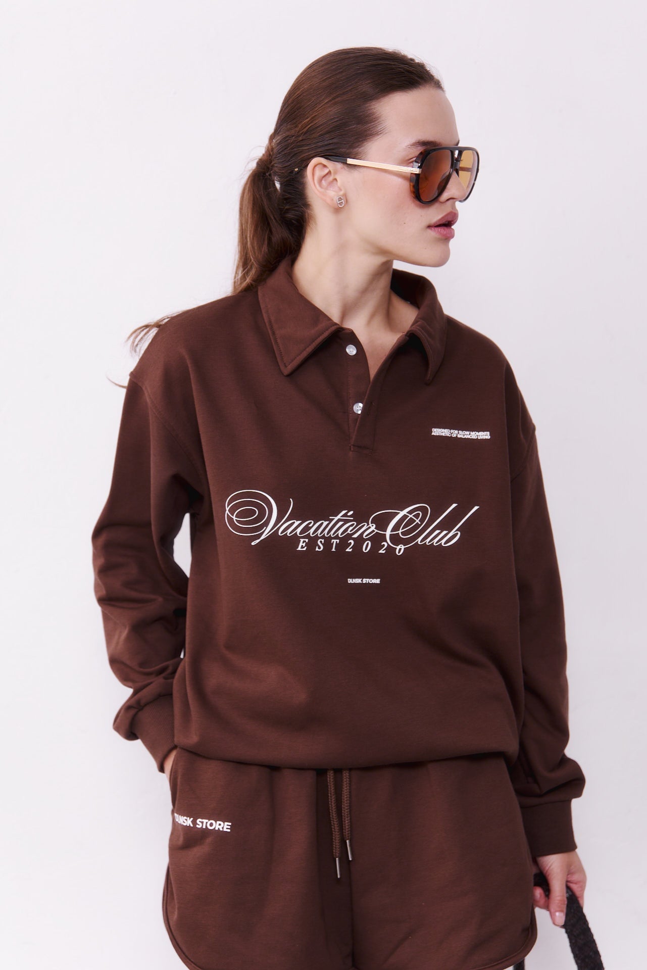VACATION polo in CHOCO DLNSK 