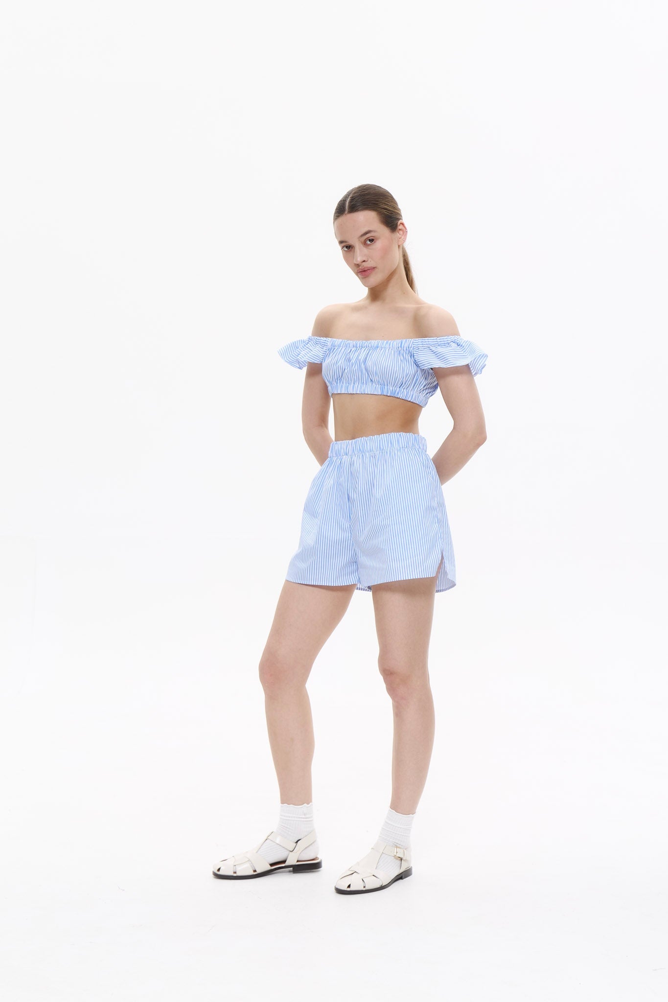 VACATION top in BABY BLUE DLNSK 