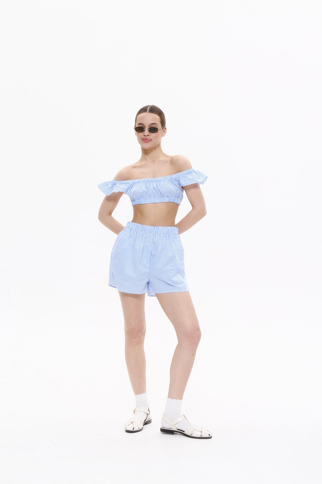 VACATION top in BABY BLUE DLNSK 