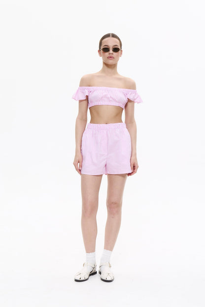 VACATION top in MARSHMALLOW PINK DLNSK 