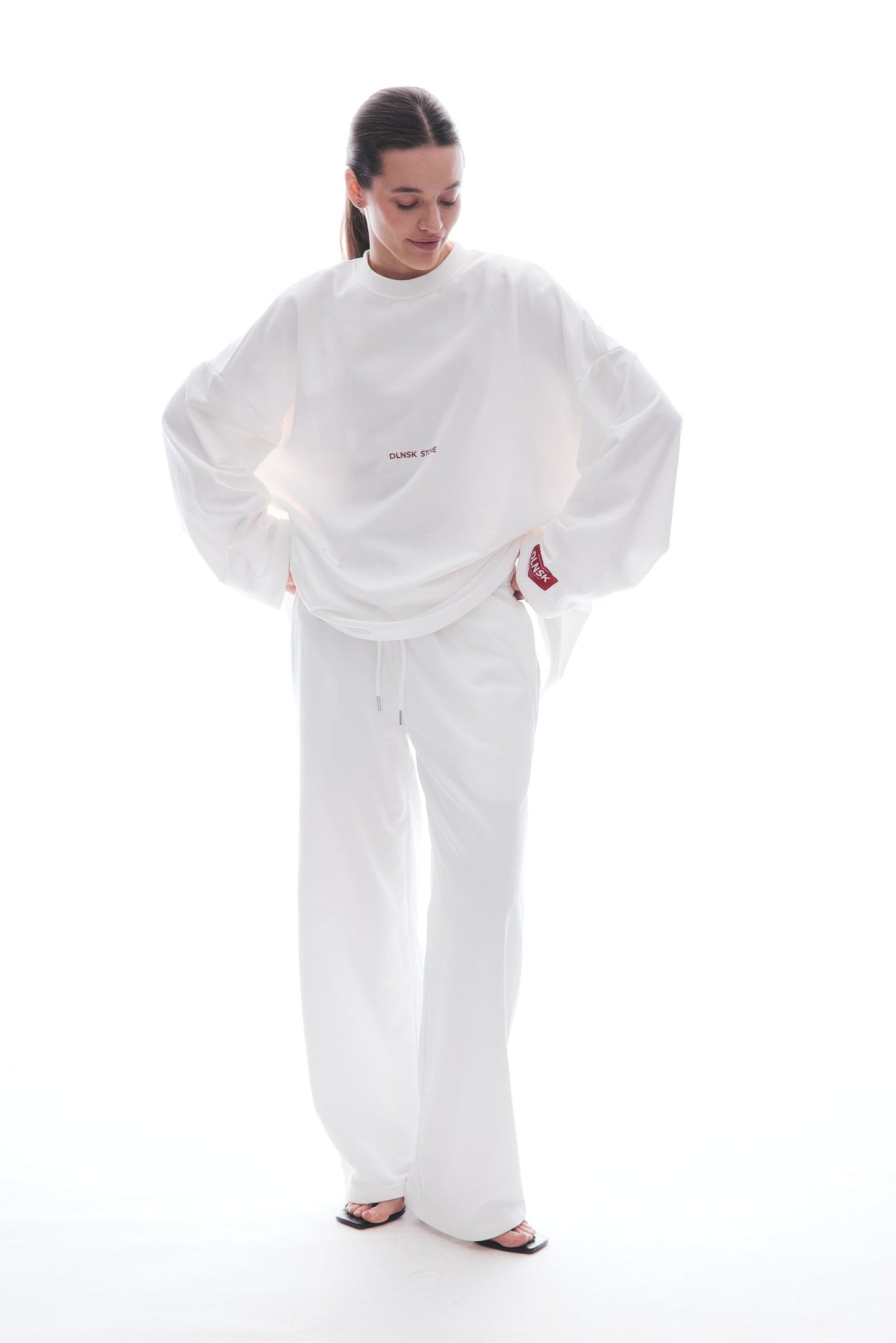 VACATION unisex wide leg pants in CLOUDE WHITE DLNSK 