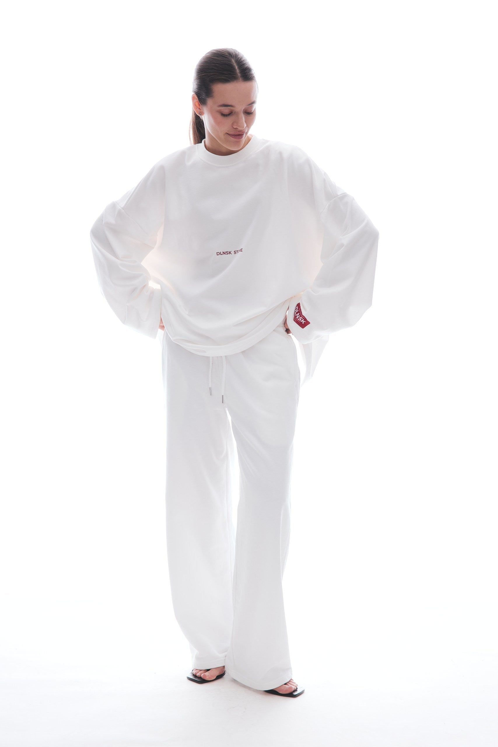 VACATION unisex wide leg pants in CLOUDE WHITE DLNSK 