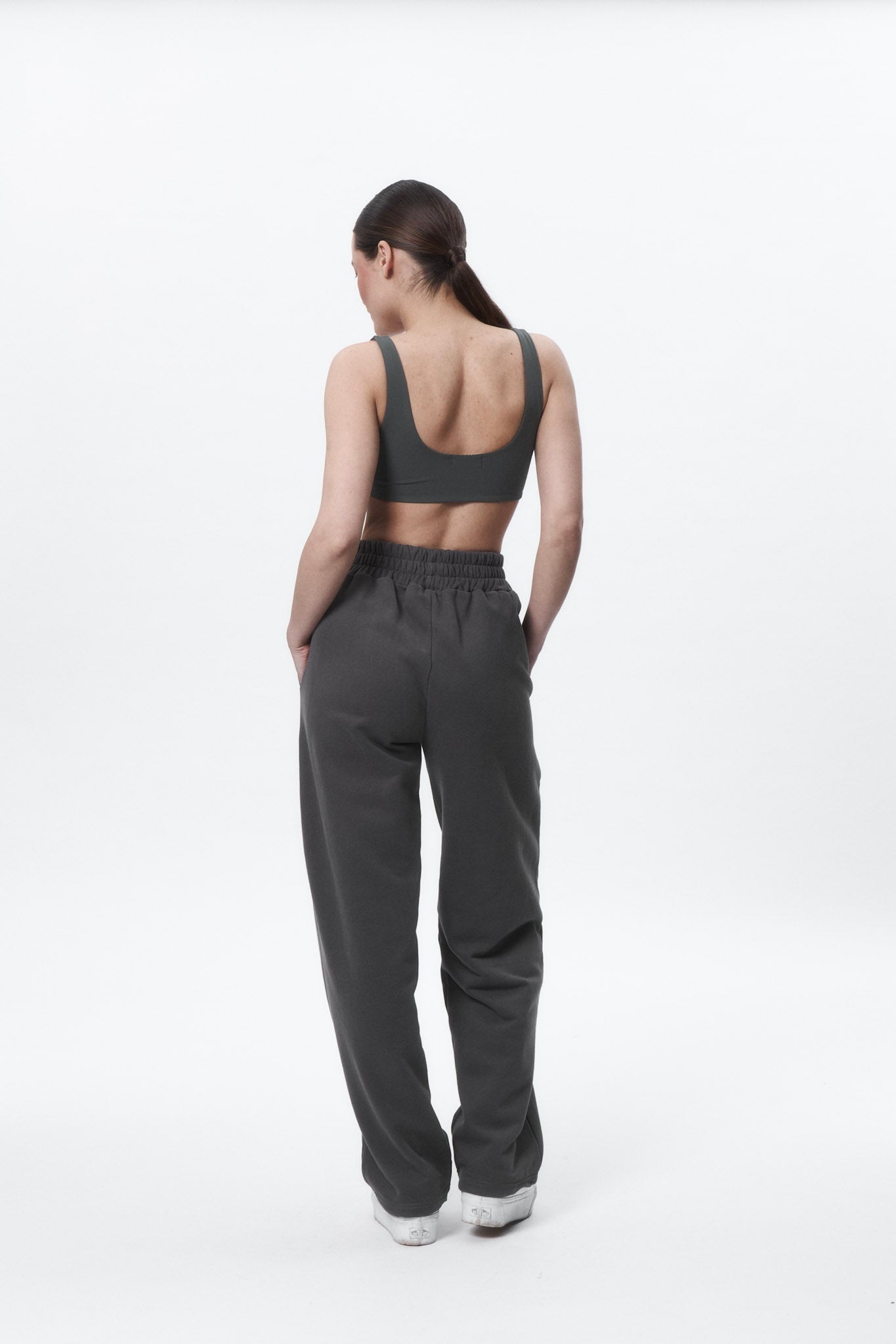 WIDE LEG PANTS in GREY GREY Wide leg pants DLNSK 