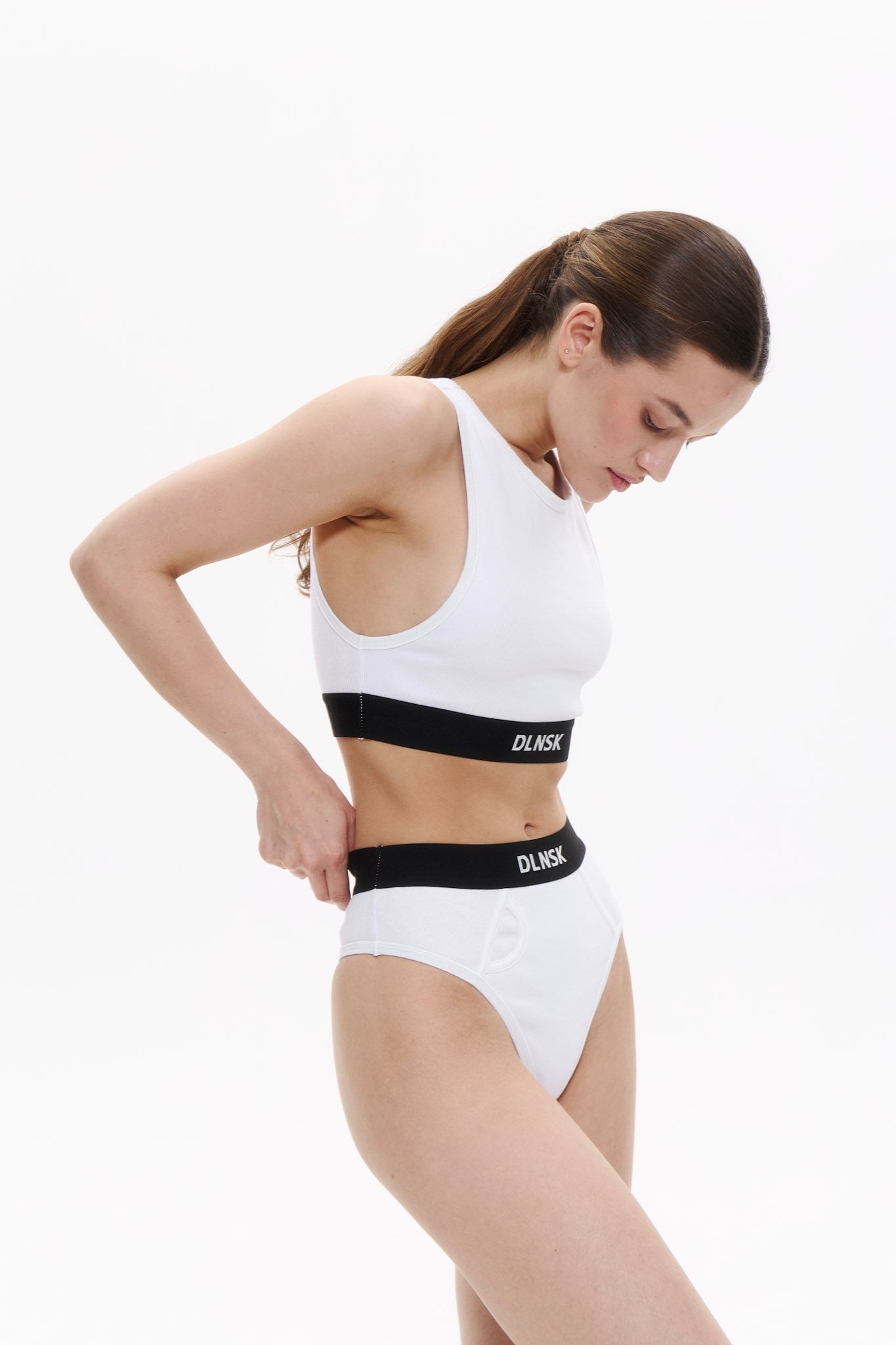 WOMEN'S AMERICANA TOP IN PURE WHITE DLNSK 