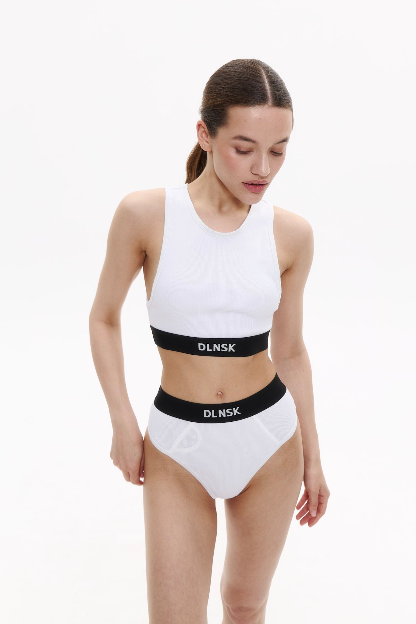 WOMEN'S AMERICANA TOP IN PURE WHITE DLNSK 