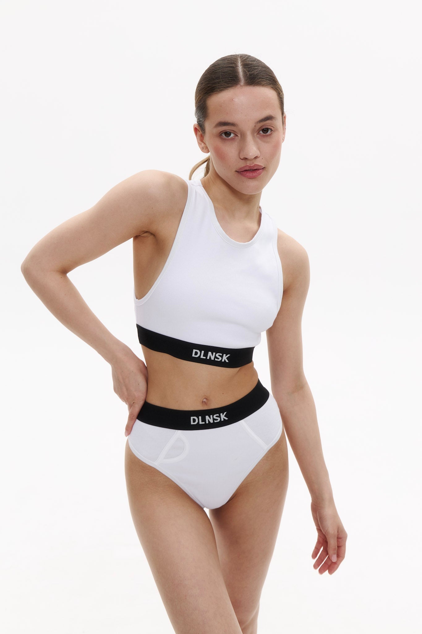 WOMEN'S AMERICANA TOP IN PURE WHITE DLNSK 