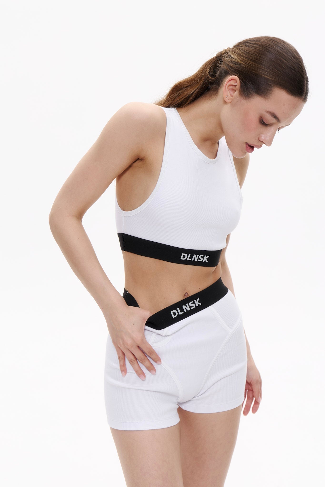 WOMEN'S AMERICANA TOP IN PURE WHITE DLNSK 