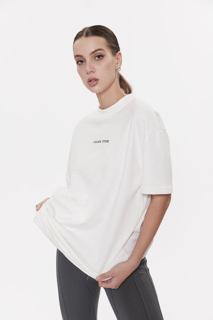 BASE T-SHIRT in CLOUDY WHITE DLNSK