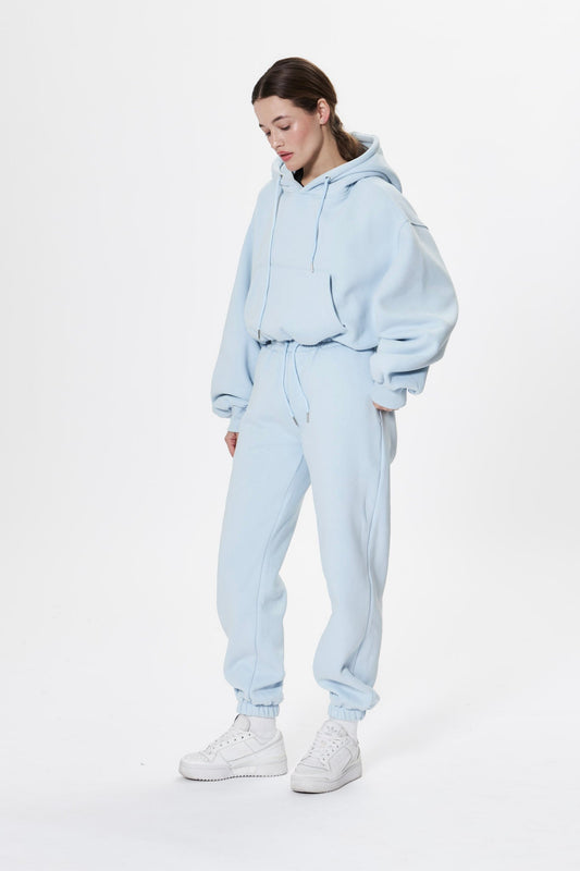 CROPPED HOODIE in SKY BLUE Cropped hoodie DLNSK 