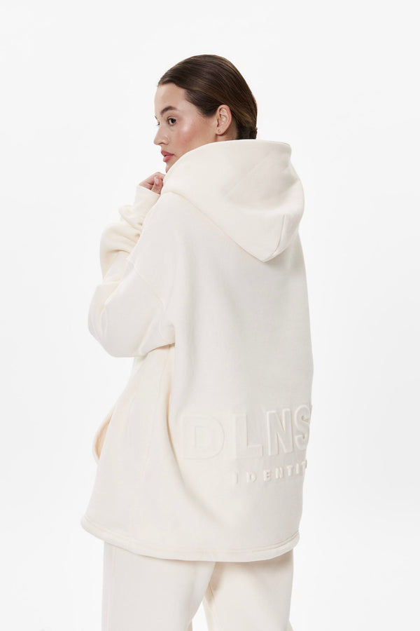 IDENTITY HOODIE in COCONUT MILK (UNISEX) Hoodie DLNSK 