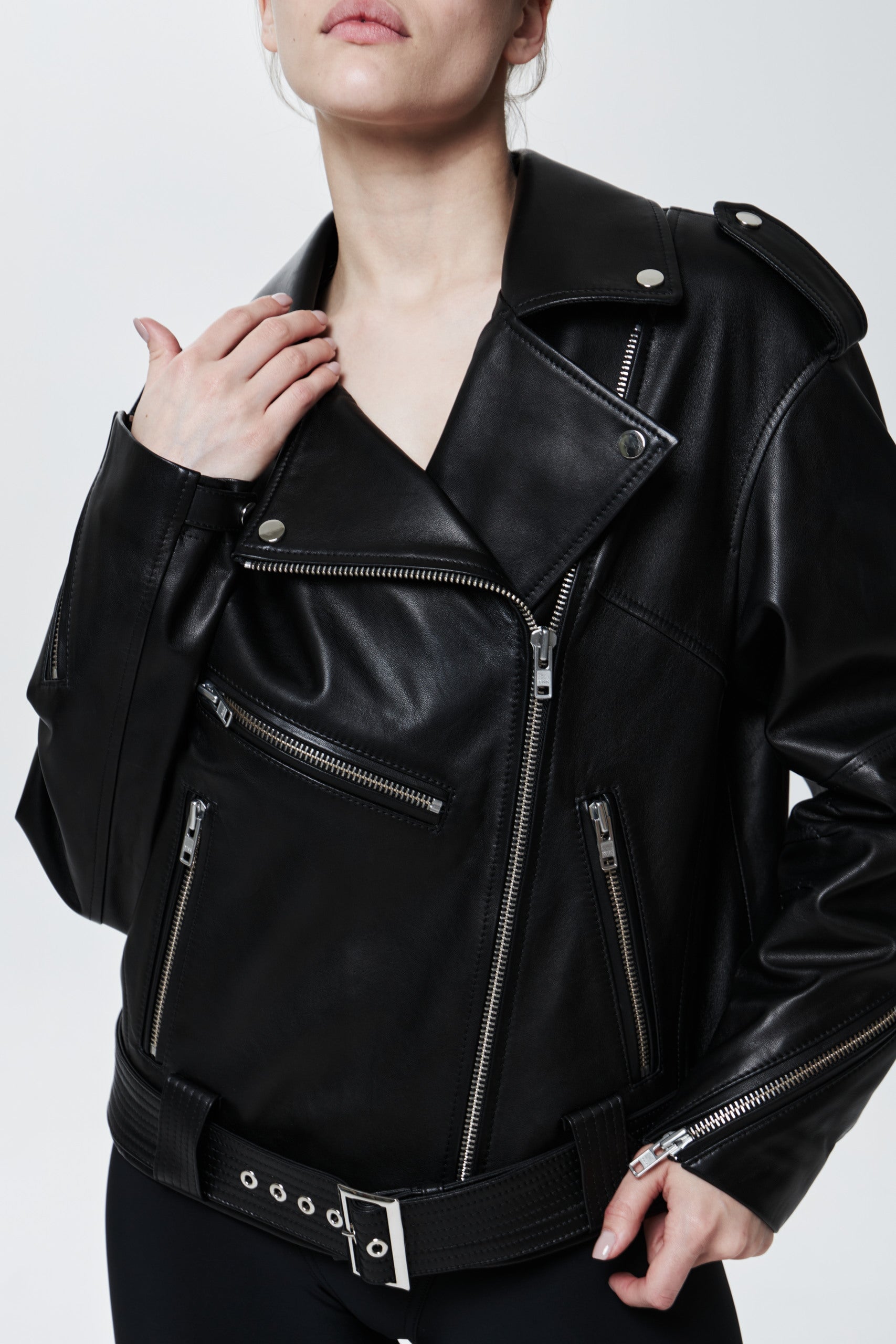 Weekday leather clearance biker jacket